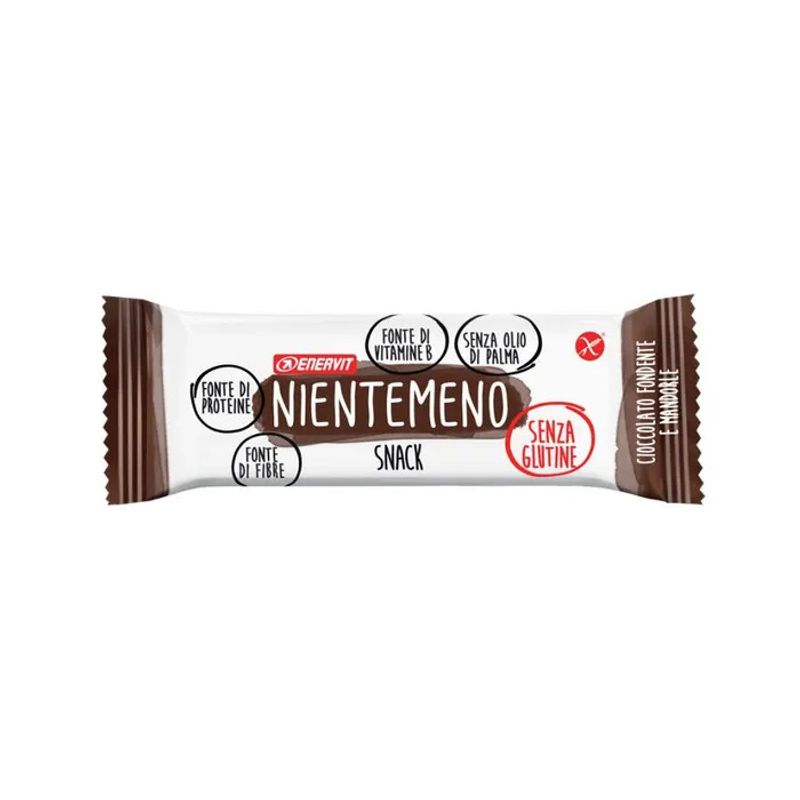 Enervit Nientemeno Barretta Cioccolato Fondente e Mandorle 3x21g-2