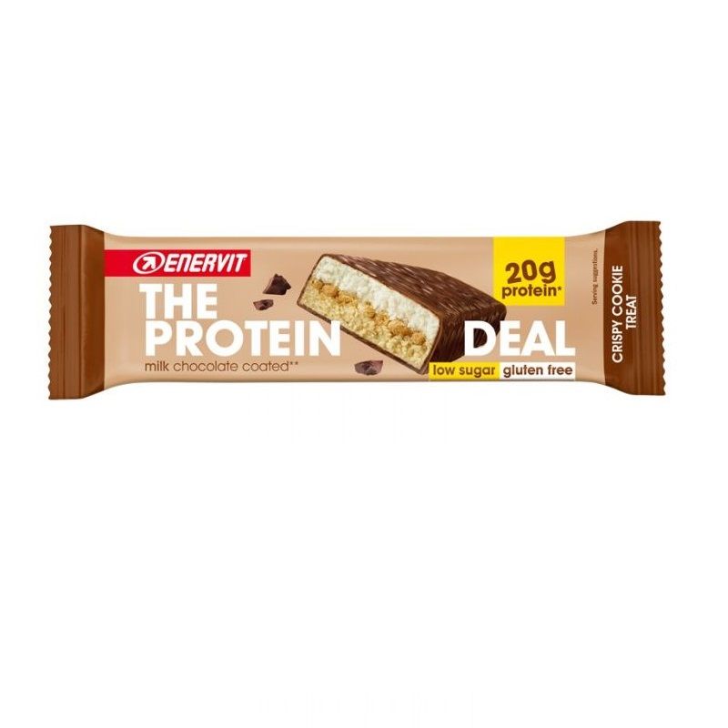 Enervit The Protein Deal Baretta ricoperta di cioccolato gusto crispy cookie 55g-1