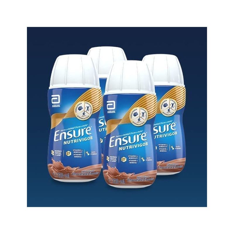 Ensure NutriVigor Drink Forza e Vitalità gusto Cioccolato 220mlx4 pezzi-2