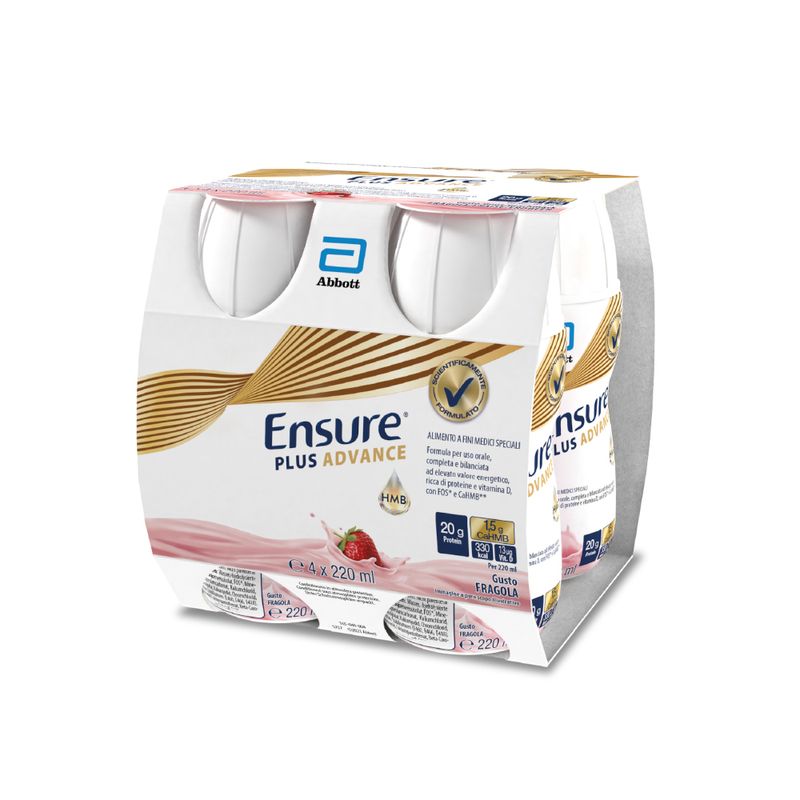 Ensure Plus Advance Drink Fragola 200mlx4 pezzi-1