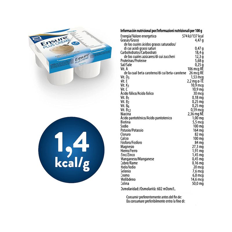 Ensure Plus Crème gusto Vaniglia 500g-3