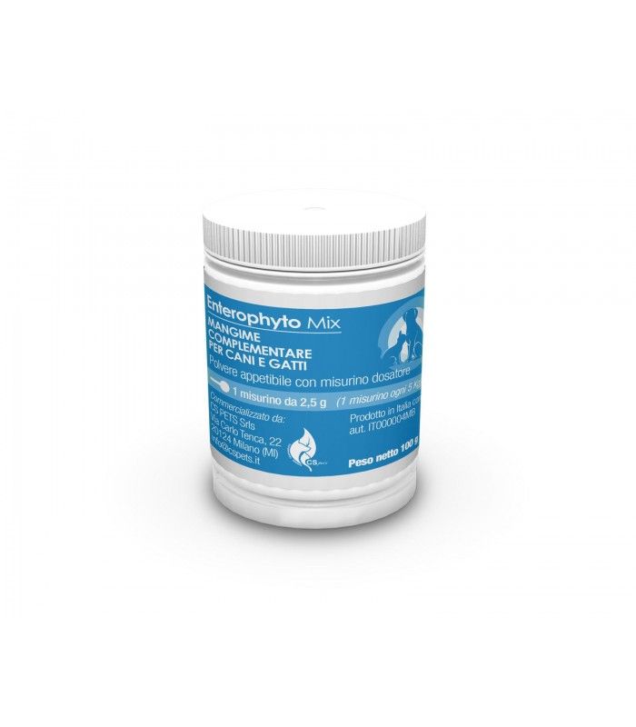 Enterophyto Mix Mangime complementare per la funzione intestinale di cani e gatti 100g-1