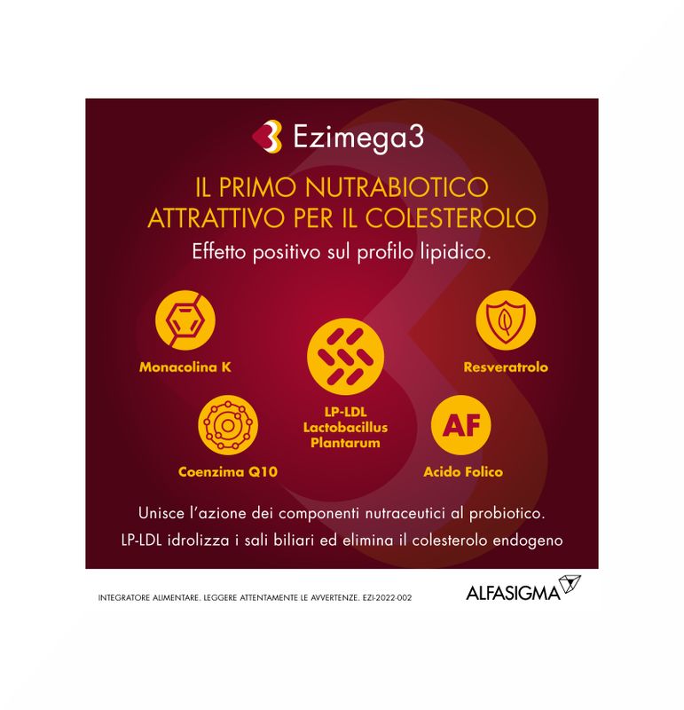 Ezimega 3 20 Compresse Integratore Omega-3 Salute Cuore-2
