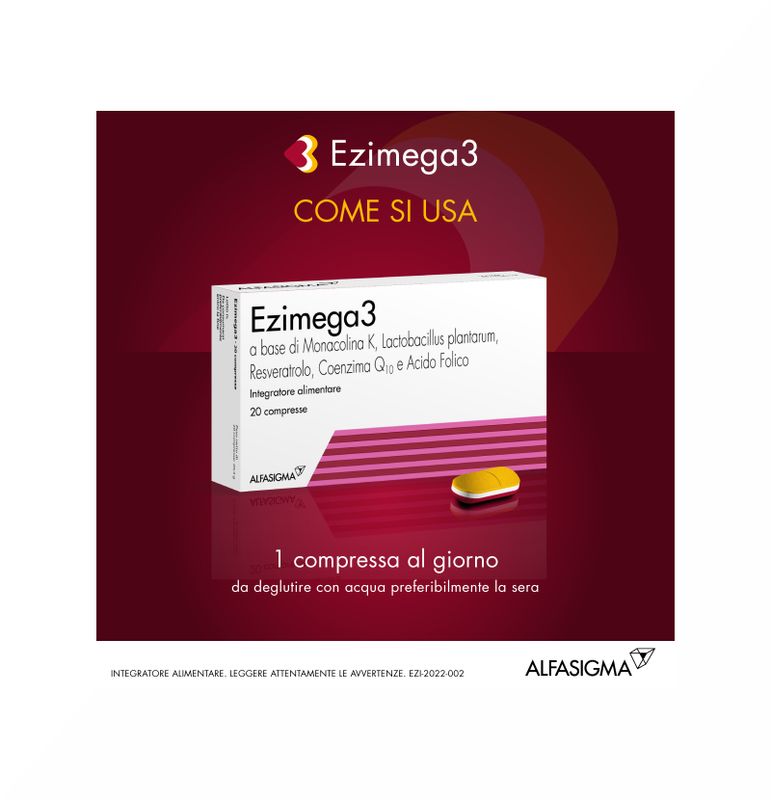 Ezimega 3 20 Compresse Integratore Omega-3 Salute Cuore-4
