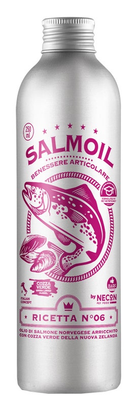 Necon Salmoil Ricetta 6 Benessere Articolare Alimento Complementare Per Cani E Gatti 250ml-1