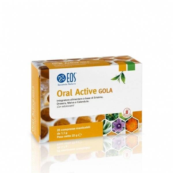 Eos Oral Active Gola favorisce il benessere della gola 20 compresse-2