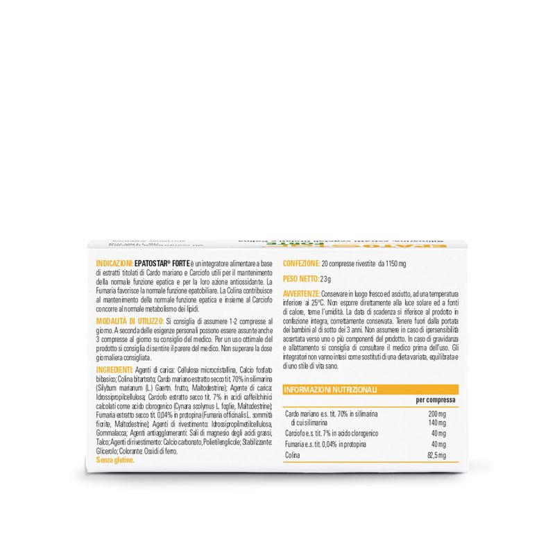 Epatostar Forte per il mantenimento della normale funzione epatica 20 compresse-2