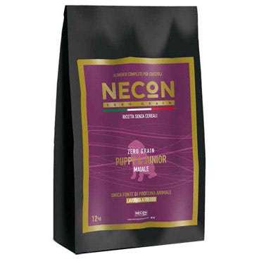 Necon Zero Grain Puppy Maiale/Piselli/Favetta Per Cuccioli Sacco 3kg-1