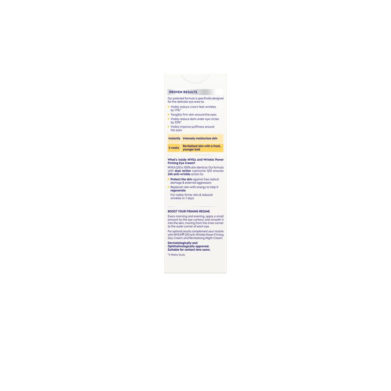 Nivea Q10 Plus Contorno Occhi Antirughe 15ml-3