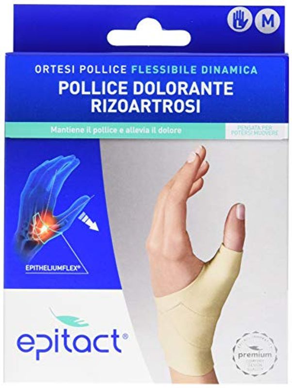Epitact Ortesi propriocettiva flessibile pollice dolorante rizoartrosi mano sinistra Taglia M 1 pezz-1