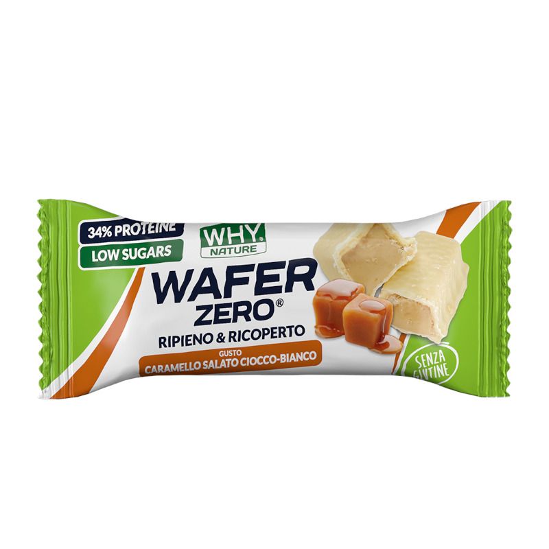 Whynature Wafer Zero gusto Caramello Salato Cioccolato Bianco 35g-1