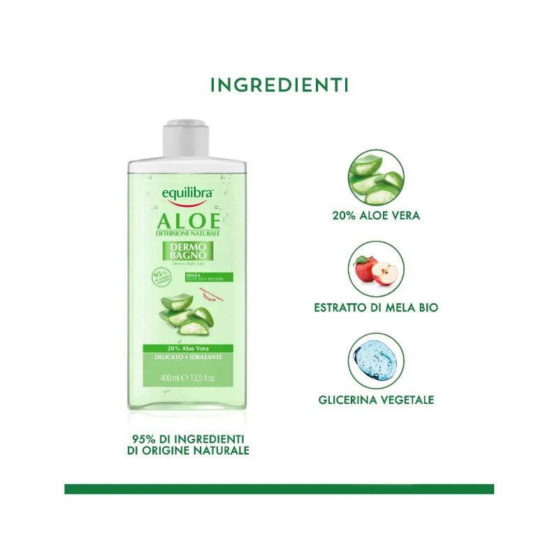 Equilibra Aloe Dermo-Bagno 400ml-3