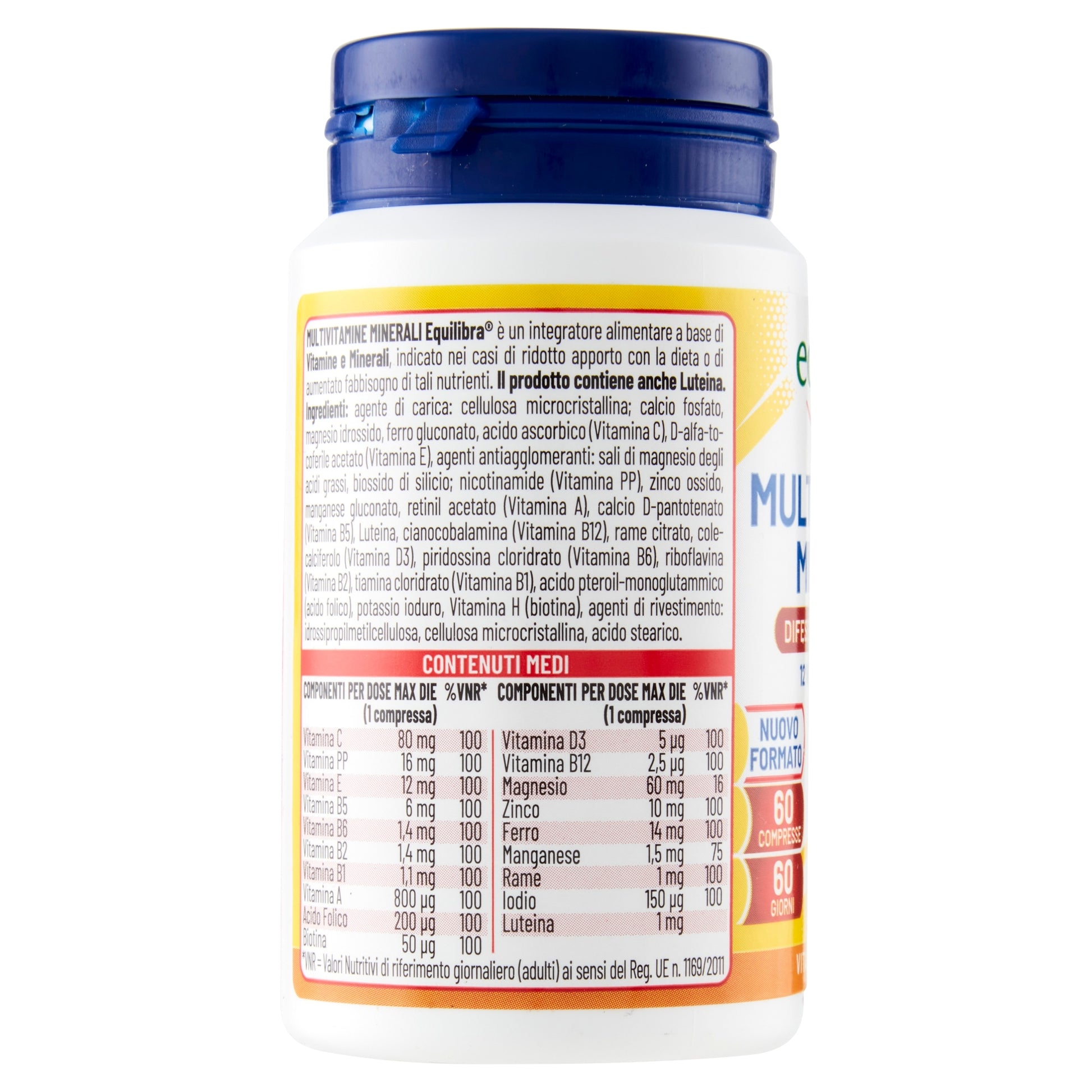Equilibra Multivitamine Minerali integratore multivitaminico 60 compresse-2