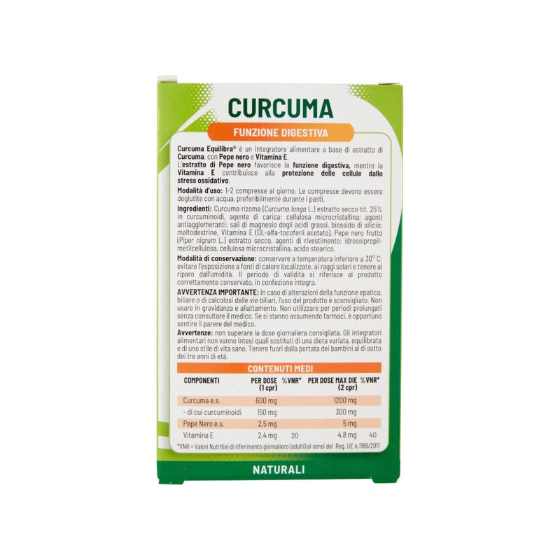 Equilibra Antiossidanti Curcuma 20 compresse-2