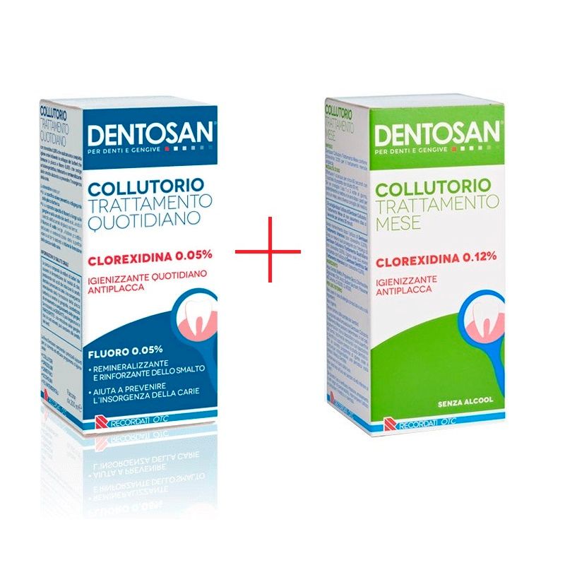 Dentosan Collutorio Clorexidina 0,12% + 0,05% bipack 200ml + 200ml-1