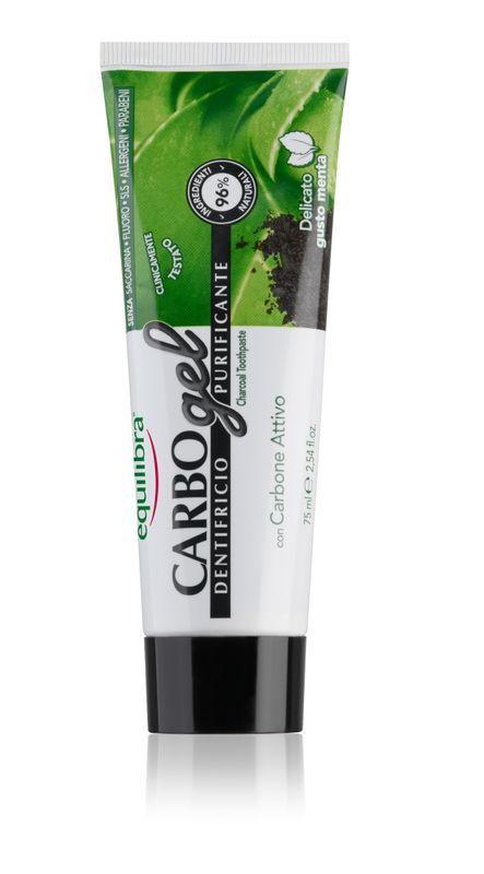 Equilibra Carbone Attivo Gel Dentifricio Gusto Menta 75ml-1