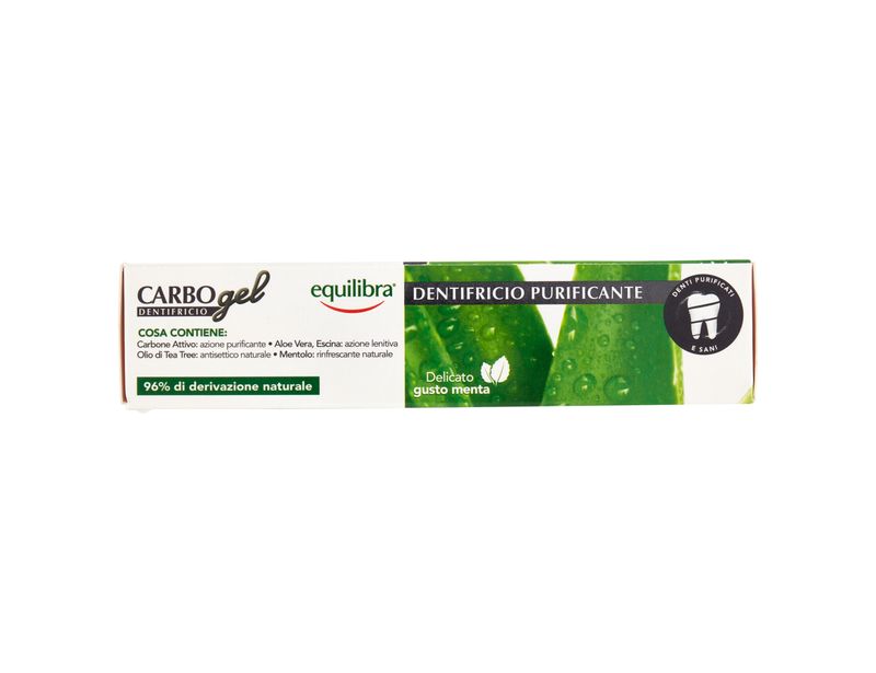 Equilibra Carbone Attivo Gel Dentifricio Gusto Menta 75ml-2