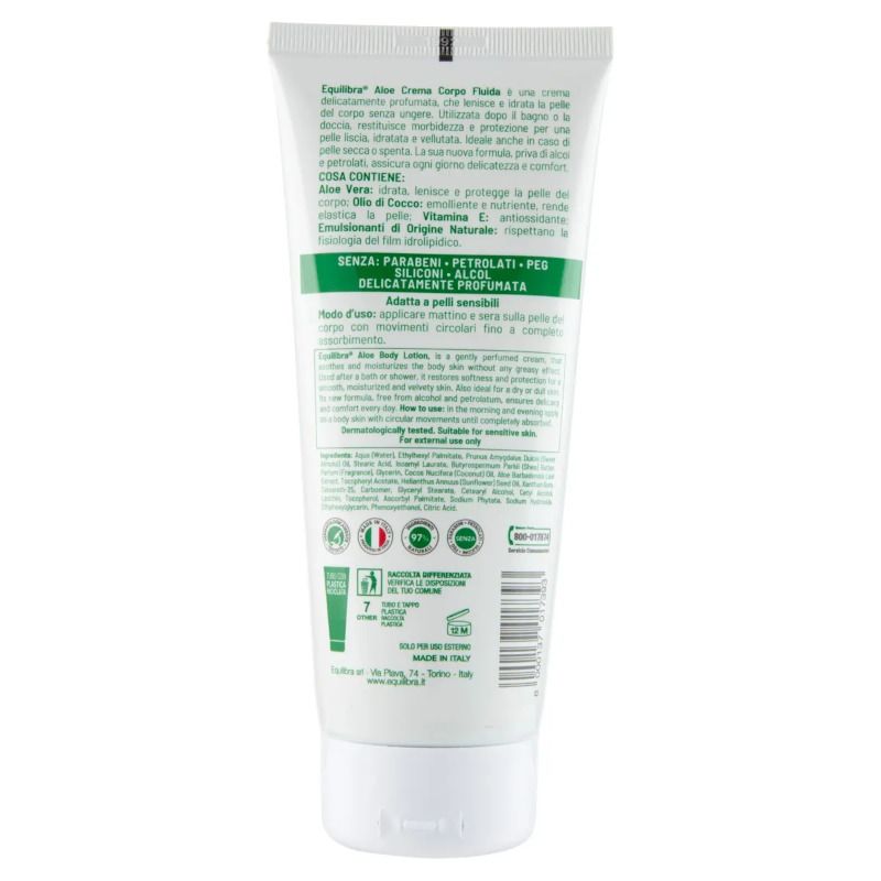 Equilibra Corpo Aloe Crema Corpo Fluida 200ml-2