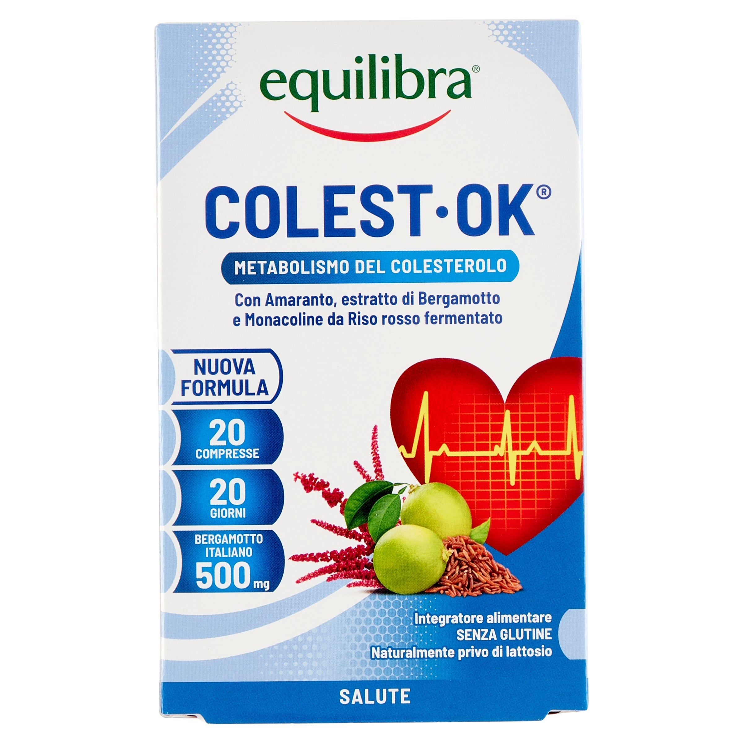 Equilibra Colest-Ok per il metabolismo del colesterolo 20 compresse-1