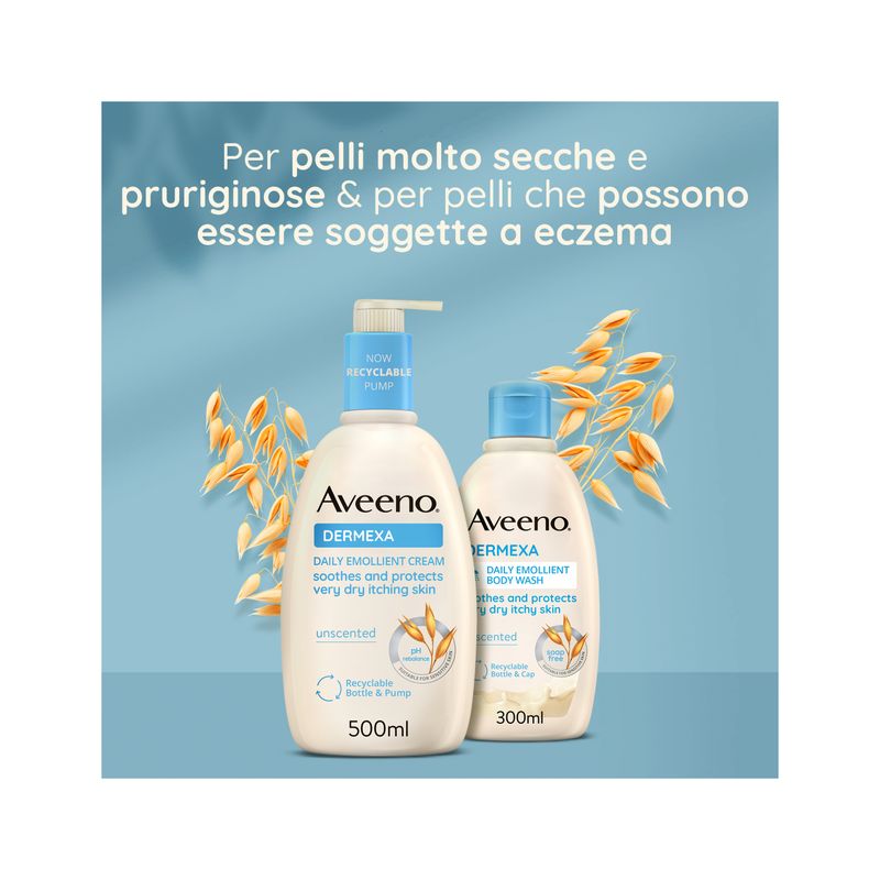 Aveeno Dermexa bagno doccia emolliente per uso quotidiano 300ml-8