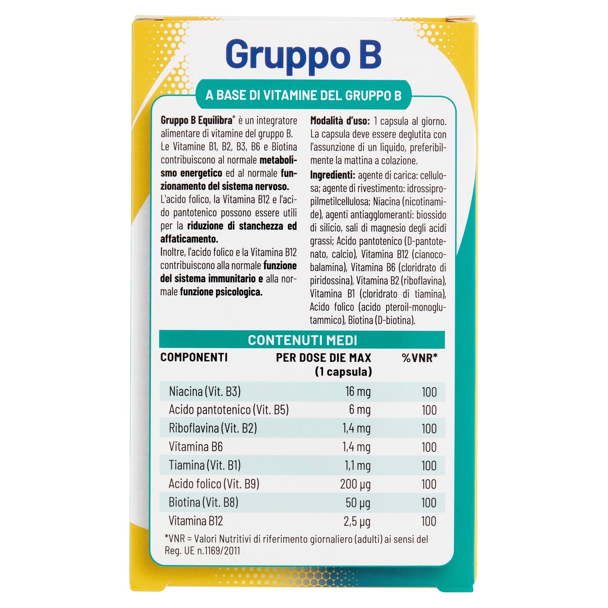 Equilibra Gruppo B integratore alimentare 30 capsule-2