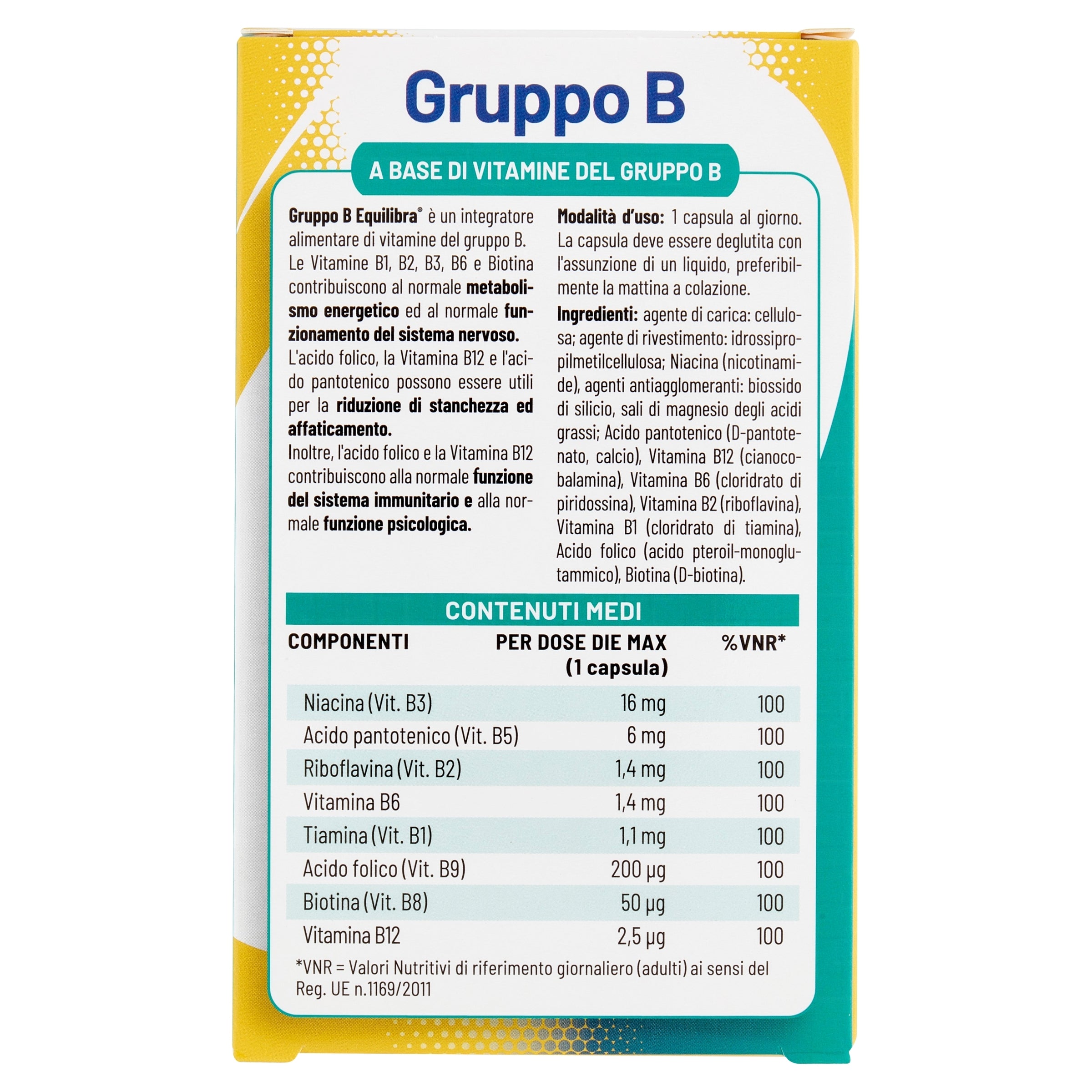 Equilibra Gruppo B integratore alimentare 30 capsule-2