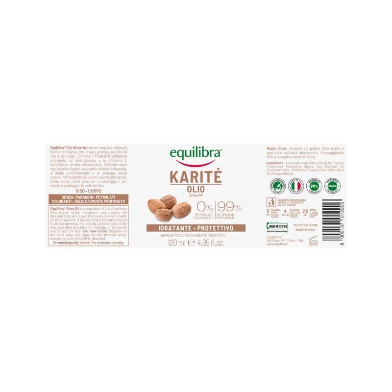 Equilibra Karité Olio 120ml-2