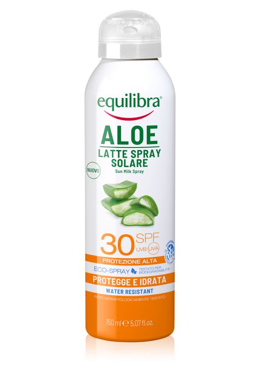 Equilibra Latte Spray Solare SPF30 con aloe vera 150ml-1
