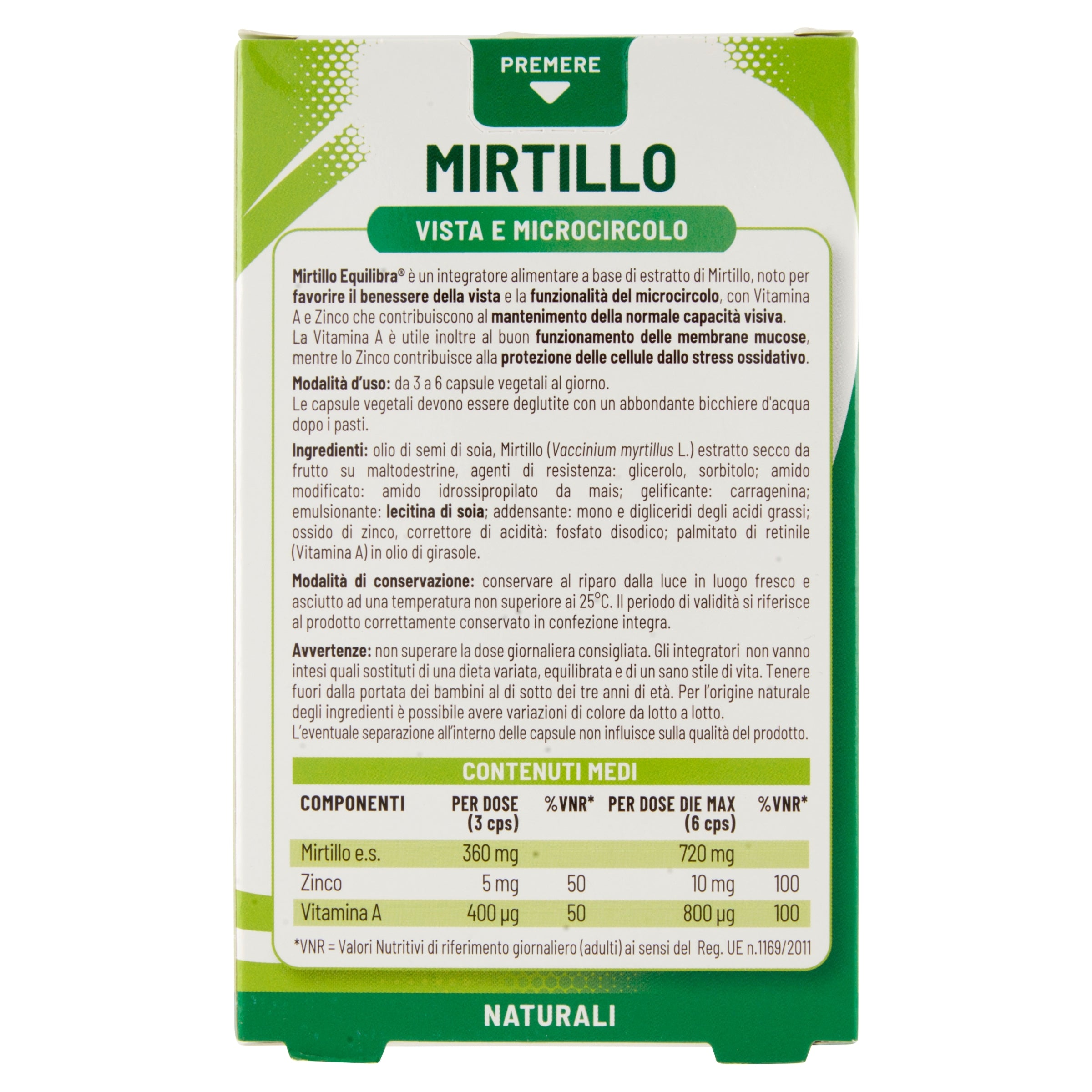 Equilibra Mirtillo integratore alimentare 60 perle-2