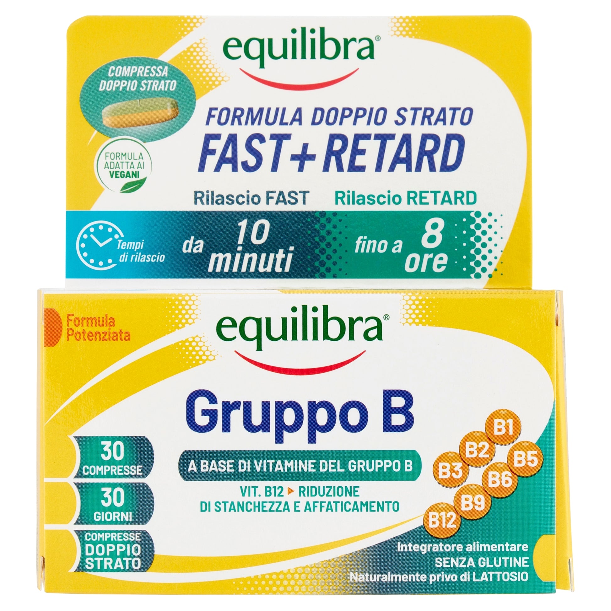 Equilibra Gruppo B Integratore a base di Vitamine 30 compresse doppio strato-1