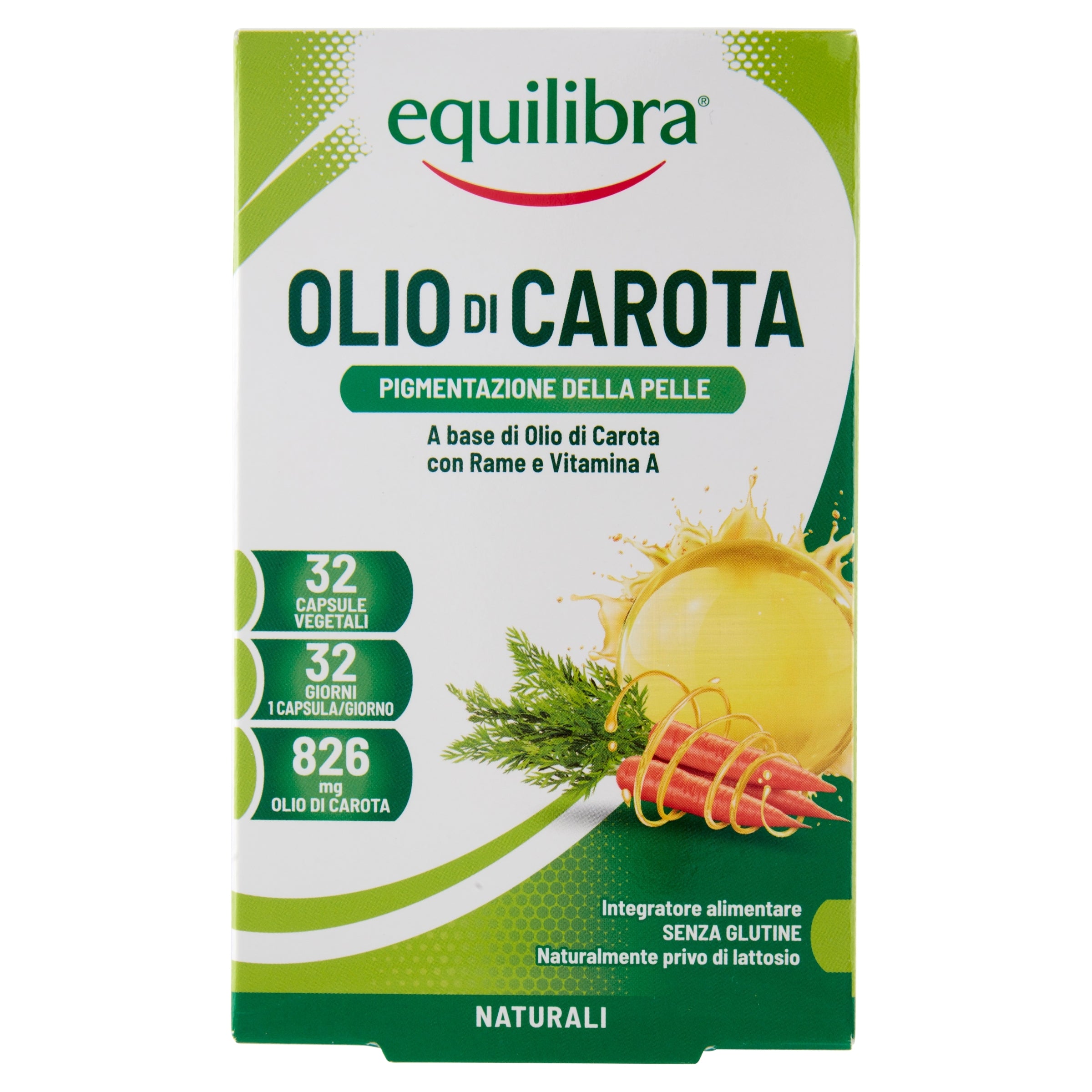 Equilibra olio di carota pelle e sole 32 perle vegetali-1