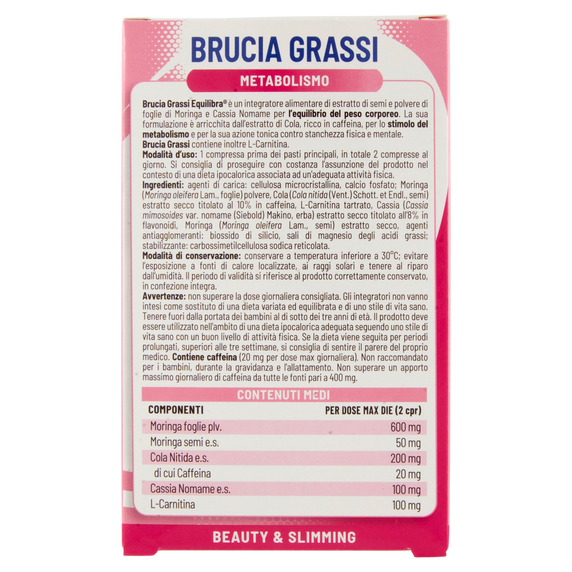 Equilibra Perdita di Peso Brucia Grassi 40 compresse-2