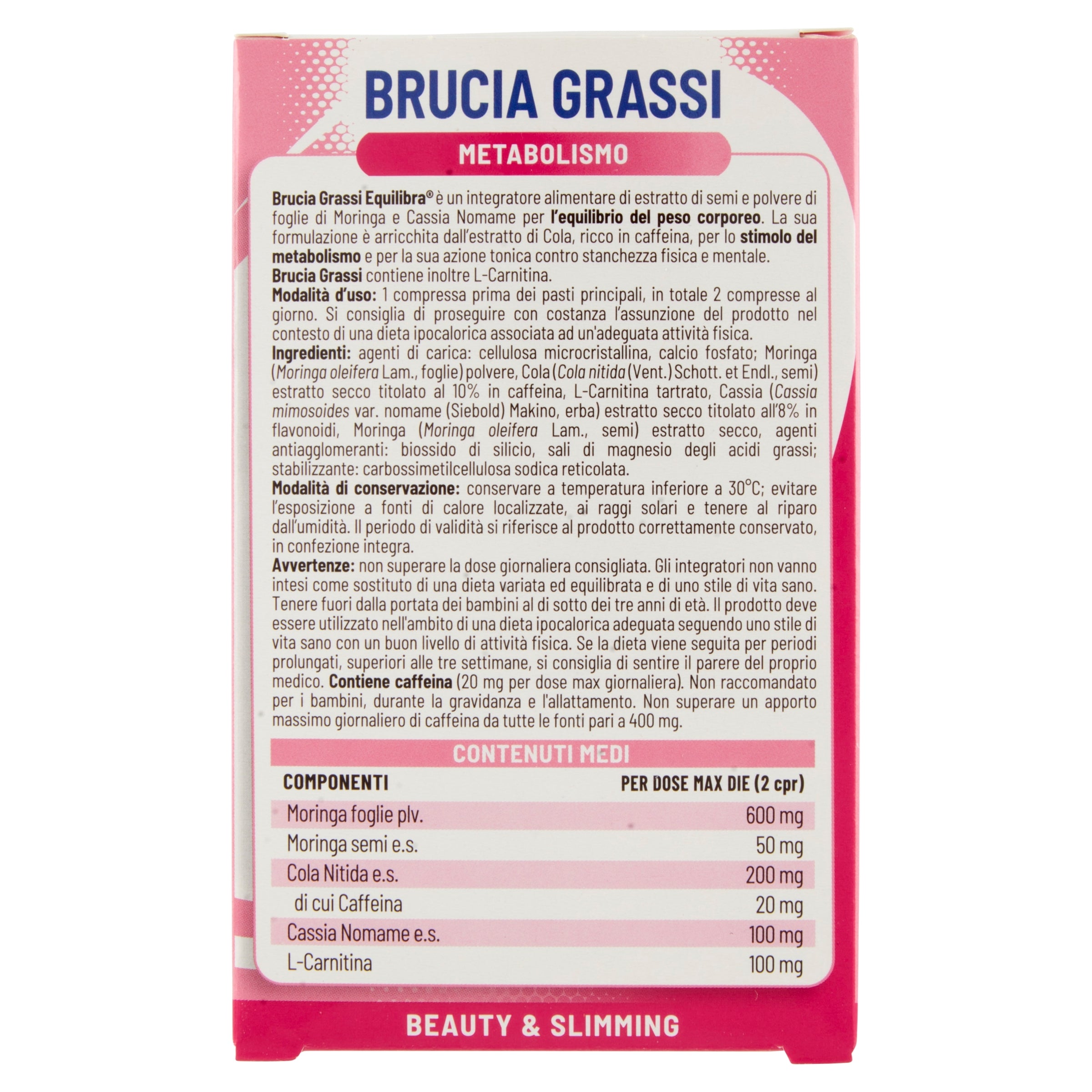 Equilibra Perdita di Peso Brucia Grassi 40 compresse-2