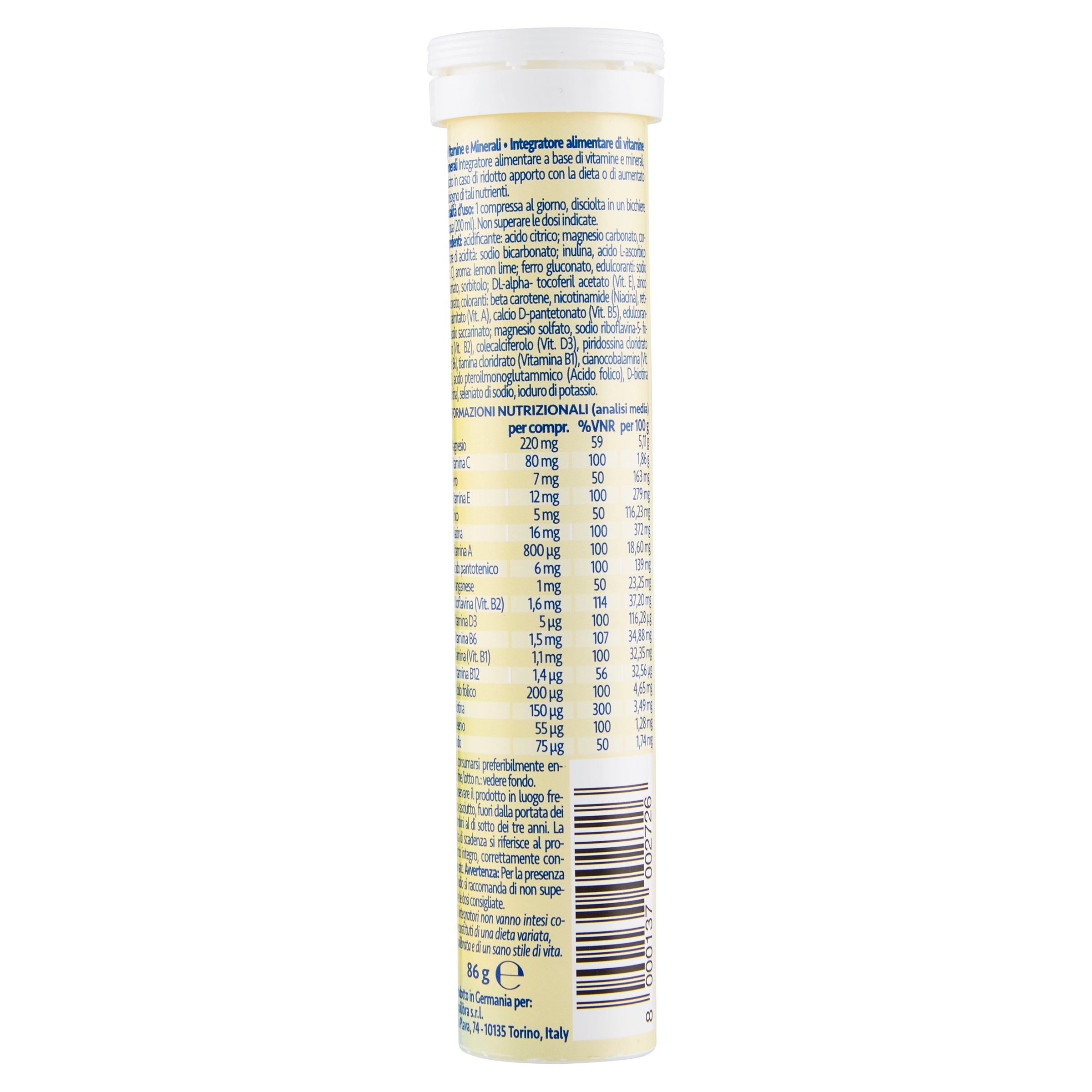 Equilibra Più Vitamine e Minerali 20 compresse effervescenti-3