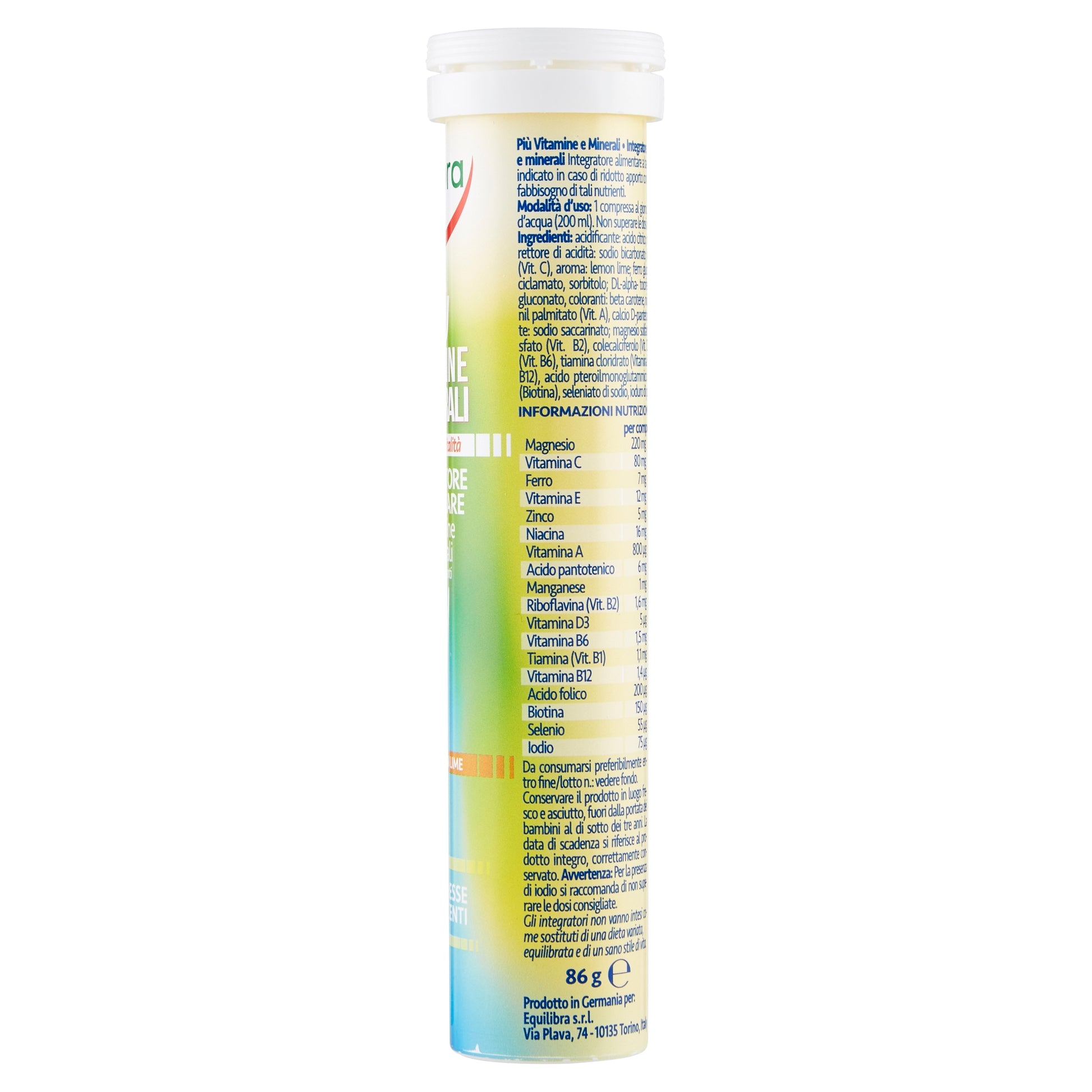 Equilibra Più Vitamine e Minerali 20 compresse effervescenti-4