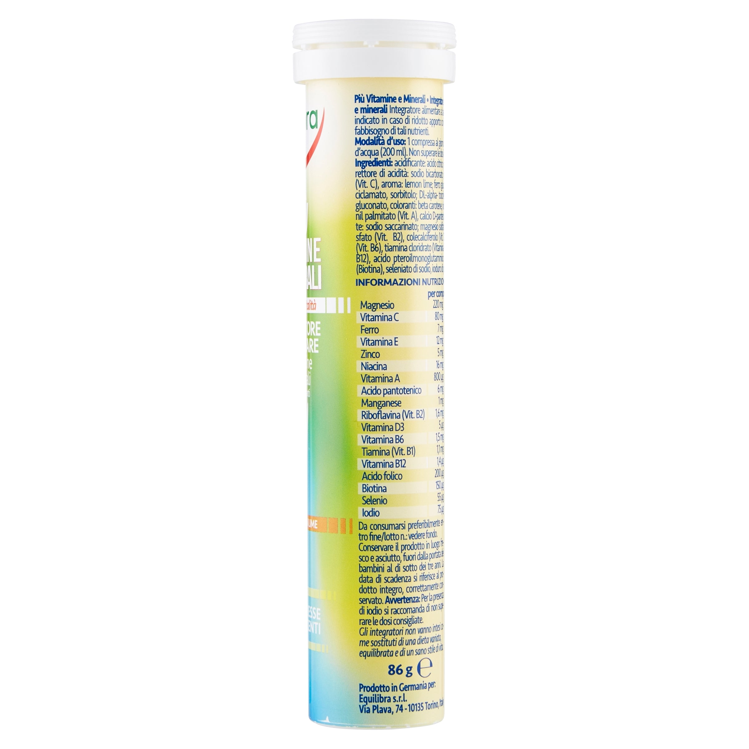 Equilibra Più Vitamine e Minerali 20 compresse effervescenti-4
