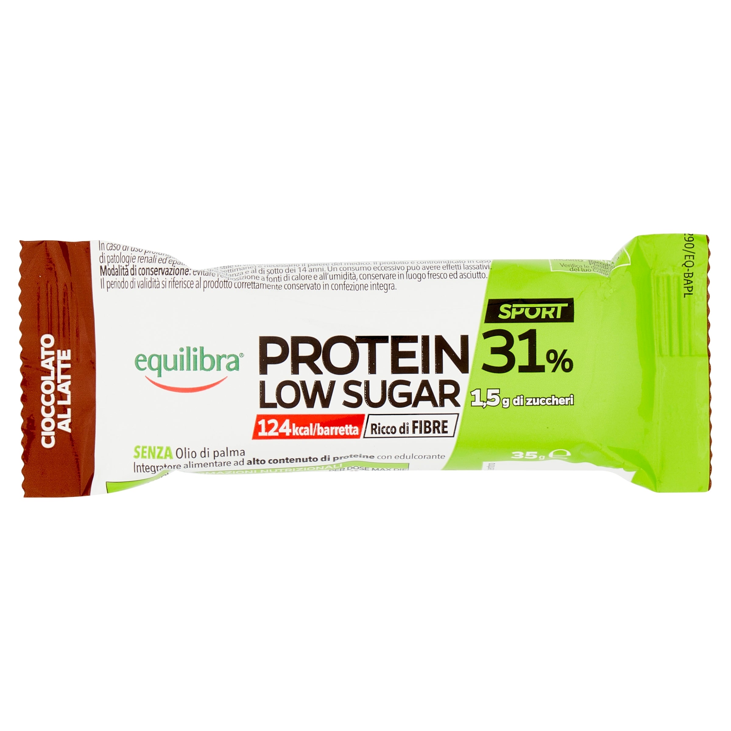 Equilibra Protein 31% Low Sugar gusto cioccolato al latte 35g-1