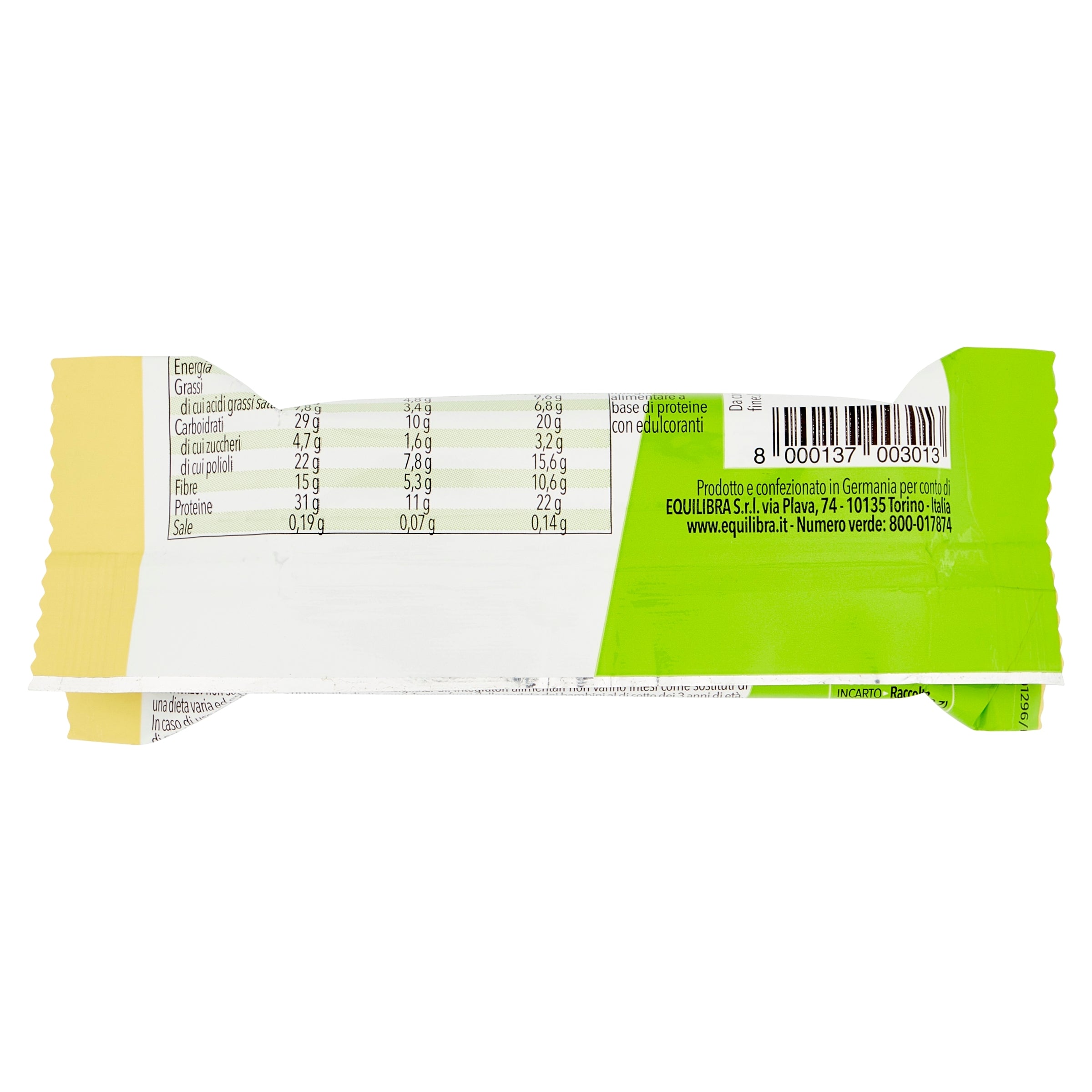 Equilibra Protein 31% Low Sugar gusto vaniglia 35g-2