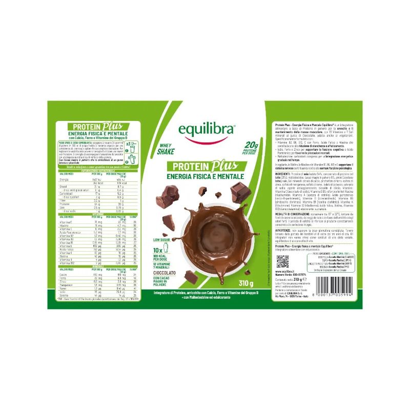 Equilibra Protein Shake Cioccolato 310g-2