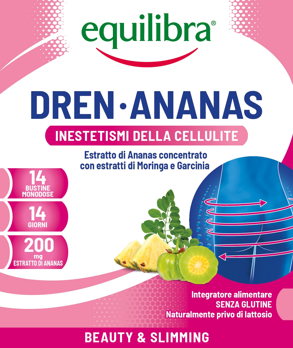 Equilibra Dren-Ananas integratore alimentare 14 bustine monodose-1
