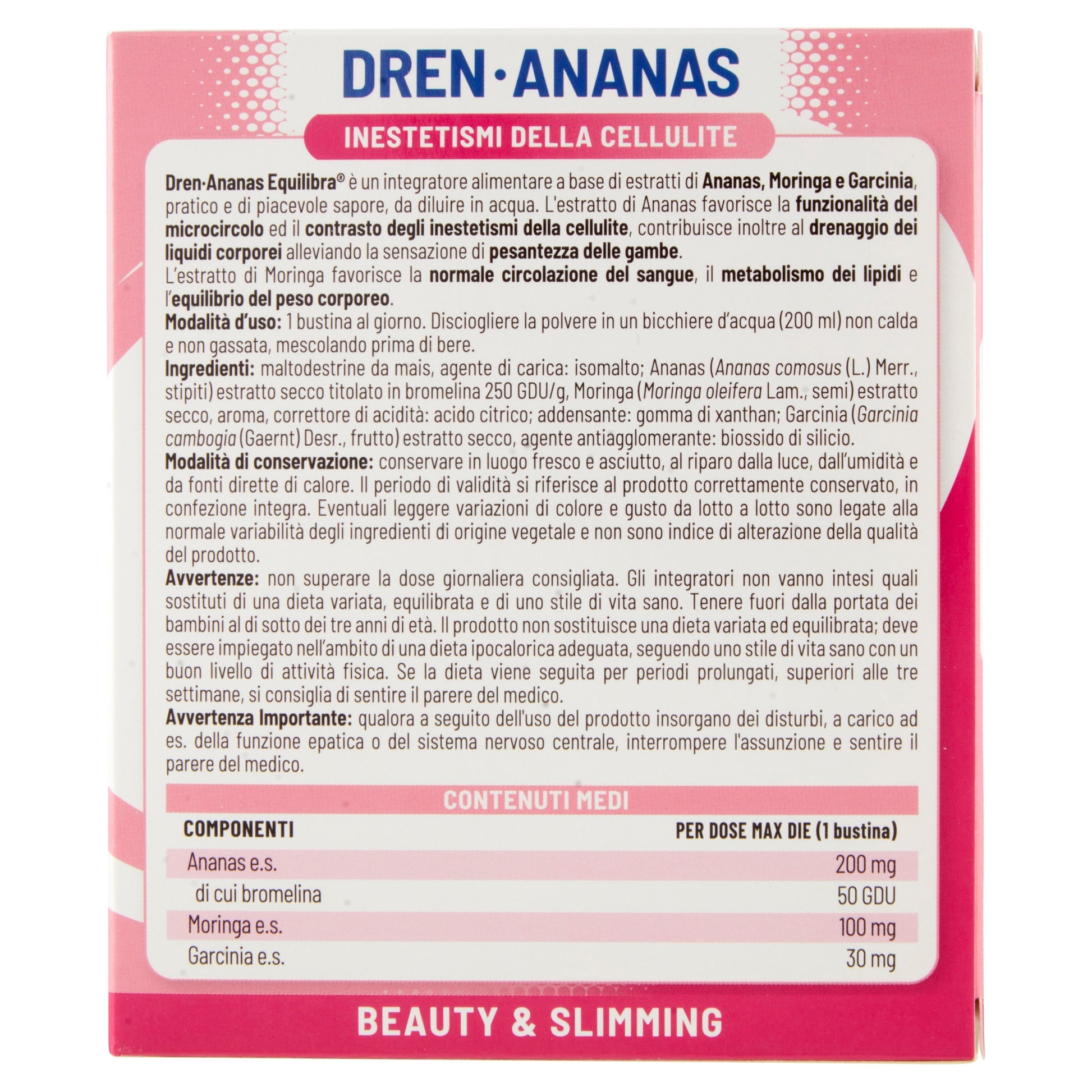 Equilibra Dren-Ananas integratore alimentare 14 bustine monodose-2