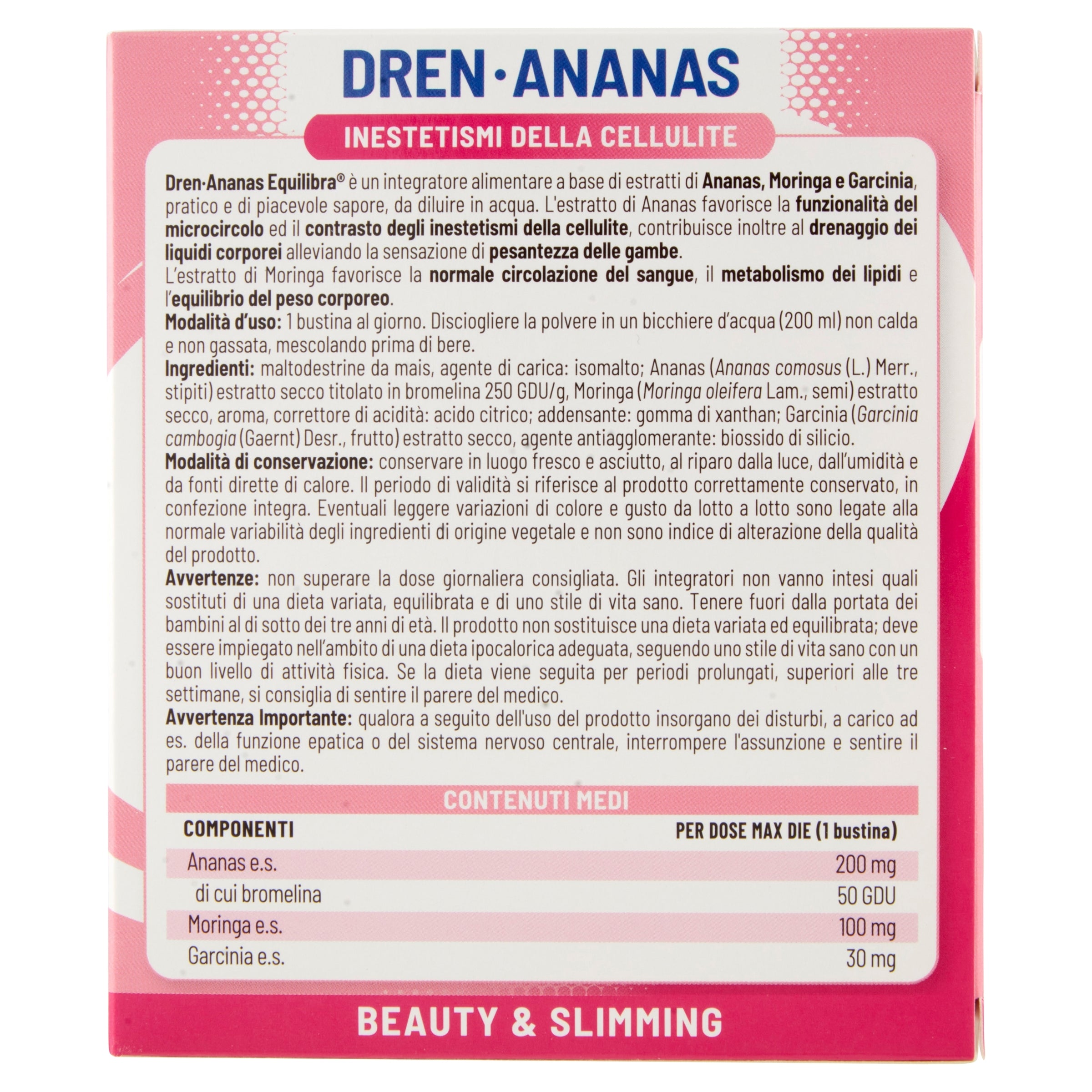 Equilibra Dren-Ananas integratore alimentare 14 bustine monodose-2