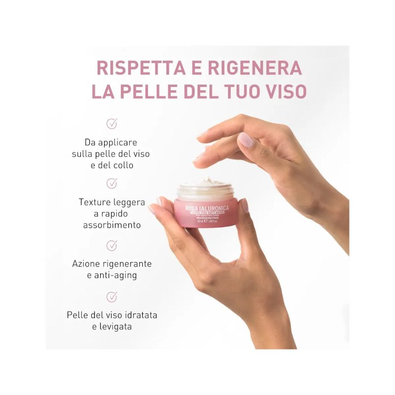 Equilibra Rosa Ialuronica Crema Viso Anti-aging 50ml-4
