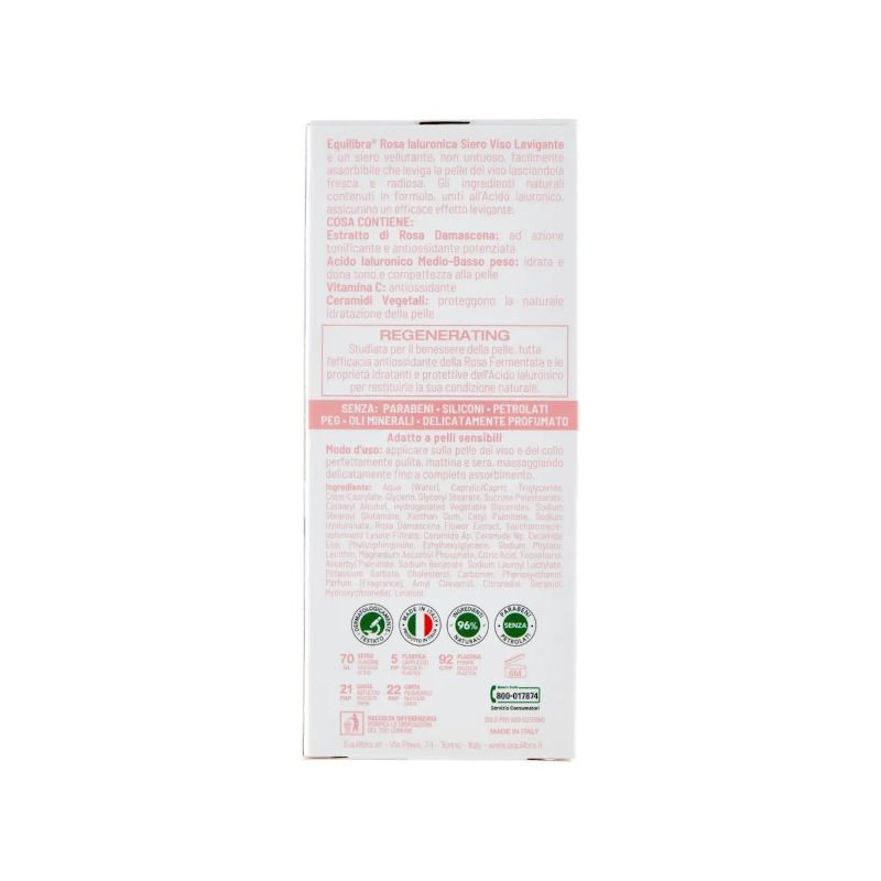Equilibra Rosa Ialuronica Siero Viso Levigante 30ml-6