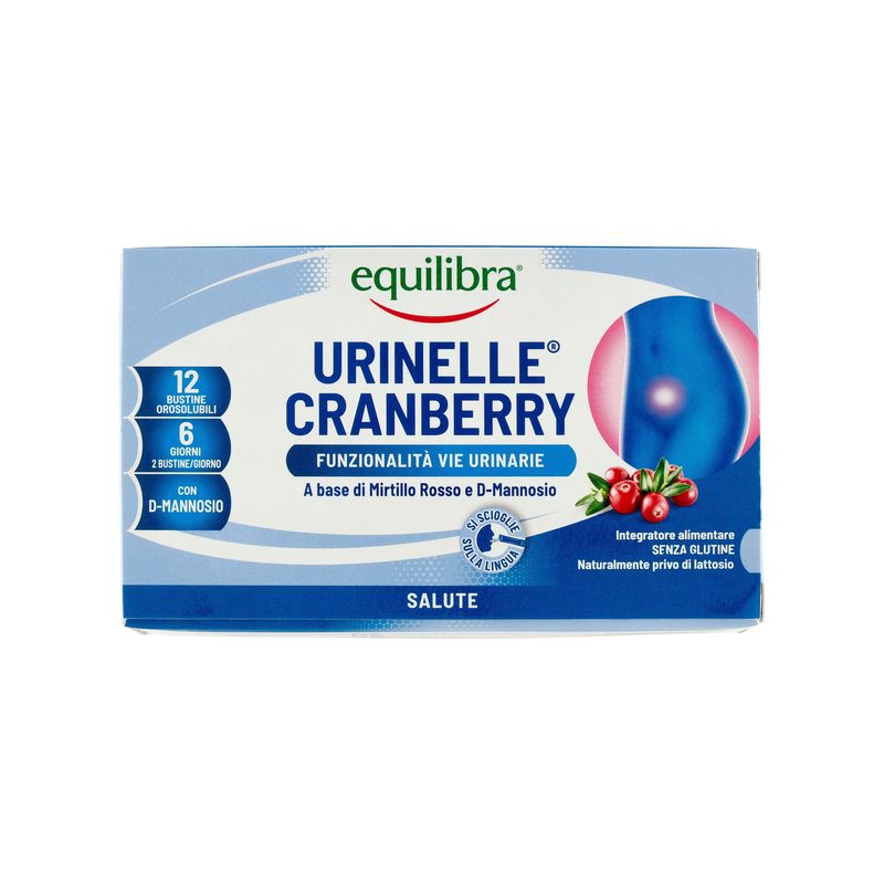 Equilibra Urinelle Cranberry per il benessere delle vie urinarie 12 bustine-1
