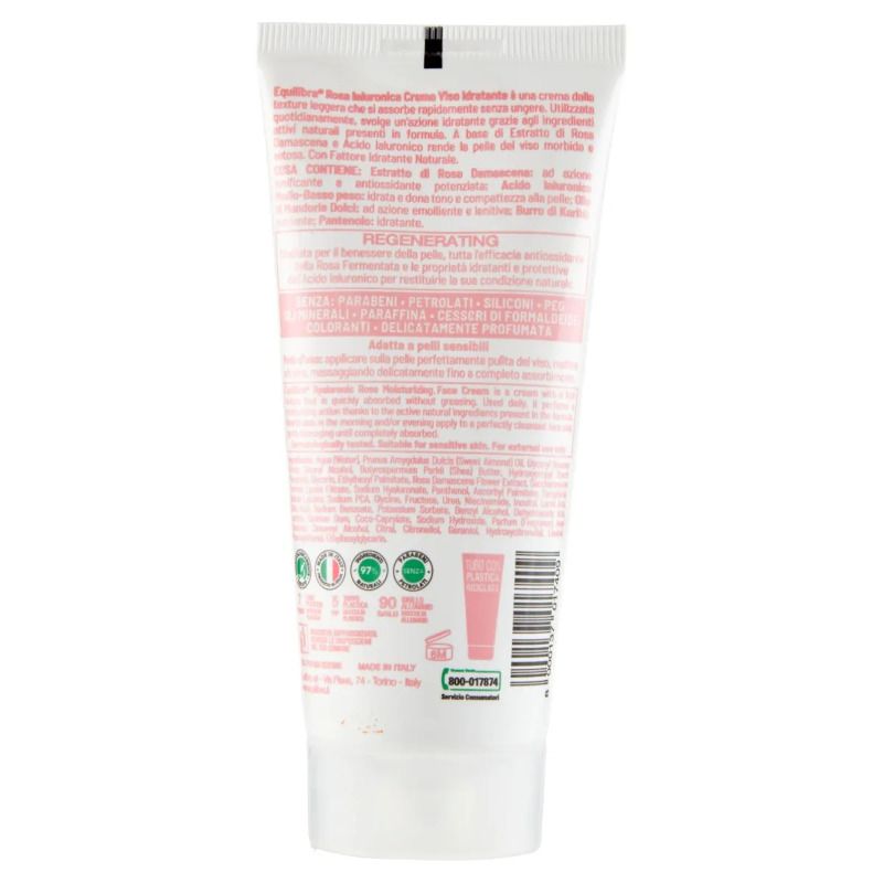 Equilibra Viso Rosa Ialuronica Crema Viso Idratante 75ml-2