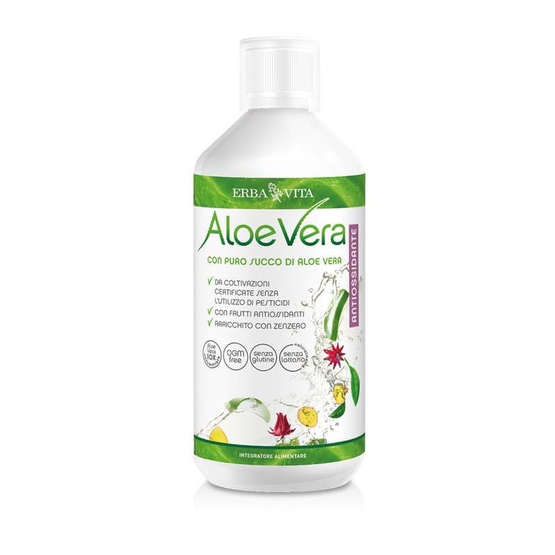 Erba Vita Aloe Vera Puro Succo Antiossidante 1000ml-1