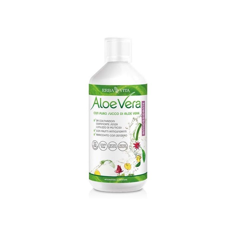 Erba Vita Aloe Vera Puro Succo Antiossidante 500ml-1