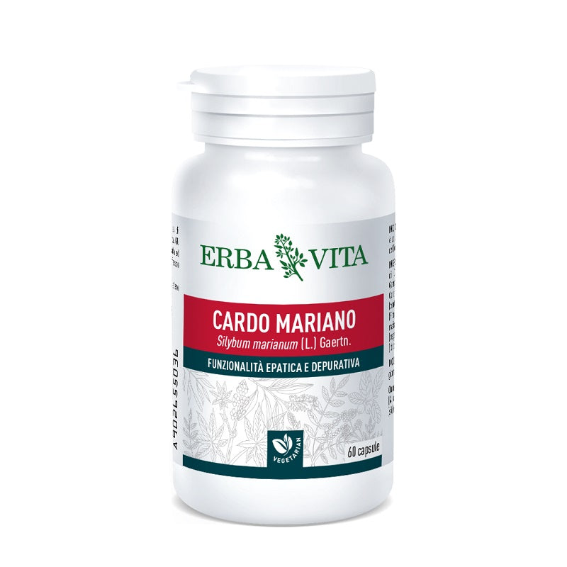 Erba Vita Cardo Mariano per la funzionalità epatica e depurativa 60 capsule-1