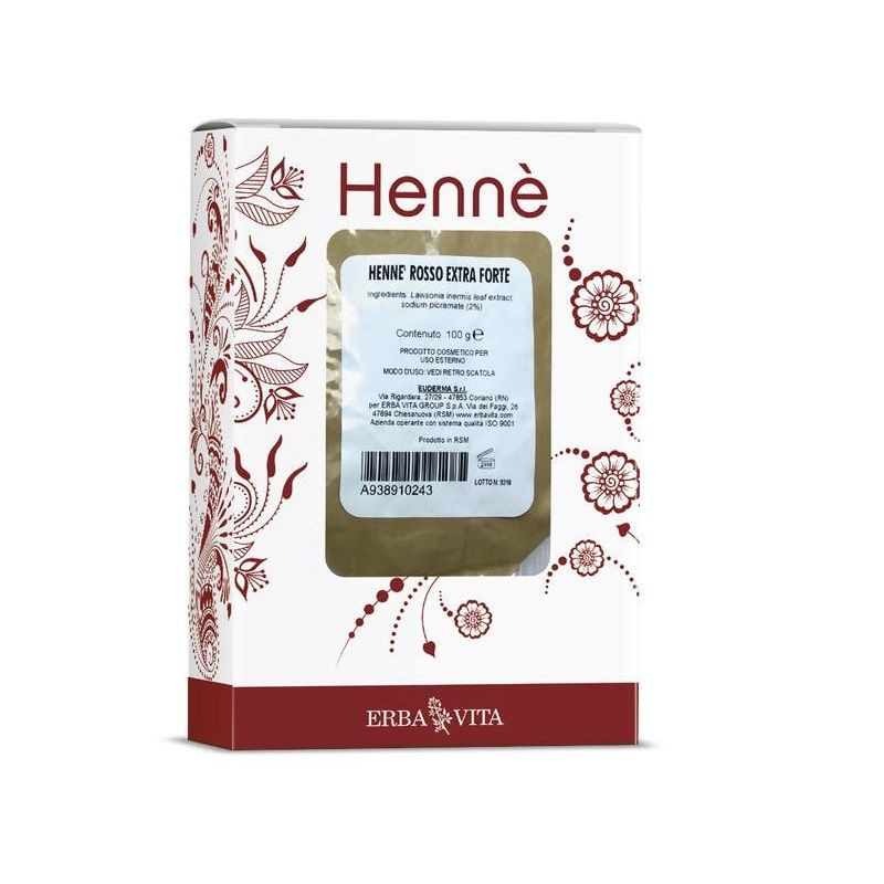 Erba Vita Hennè rosso extra forte 100g-1